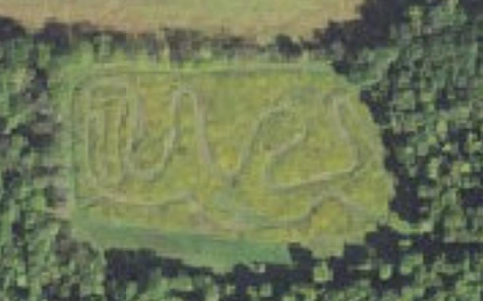 Kittanning motocross track seen from above