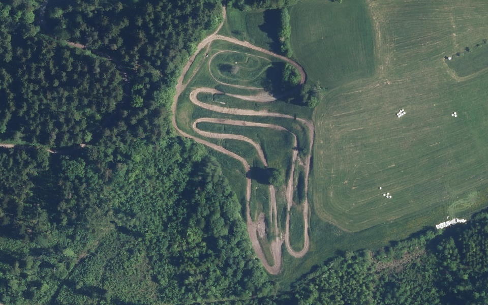 Schlauch (Trainingsstrecke) seen from above