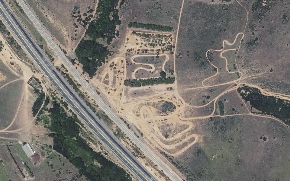 Circuito motocross de Montejos del Camino seen from above