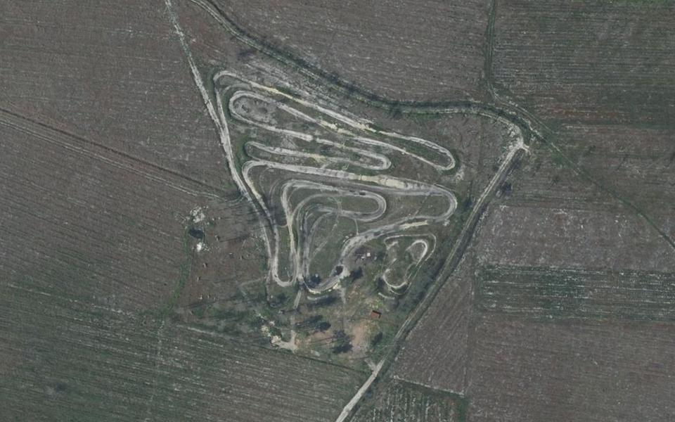 Terrain de motocross d’Hostens vu du ciel