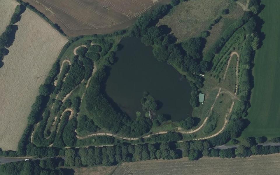 Terrain de motocross de Pouzauges vu du ciel
