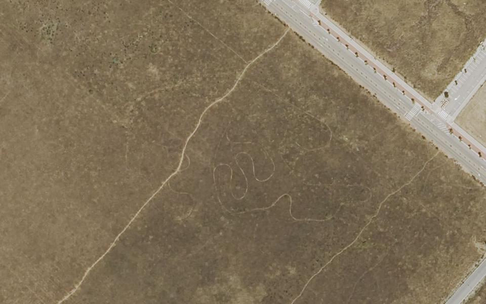 Azuqueca de Henares motocross track seen from above