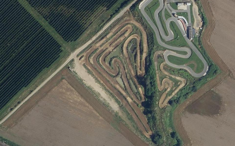 Hirson motocross track seen from above
