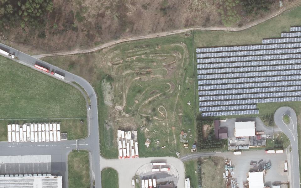 Lederhose motocross track seen from above