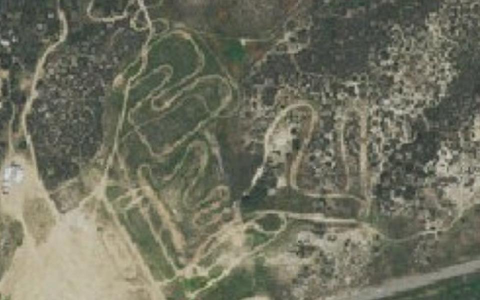 Anza motocross track seen from above