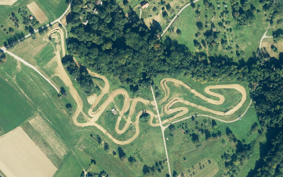 MSC Aichwald Moto Cross Track vu du ciel