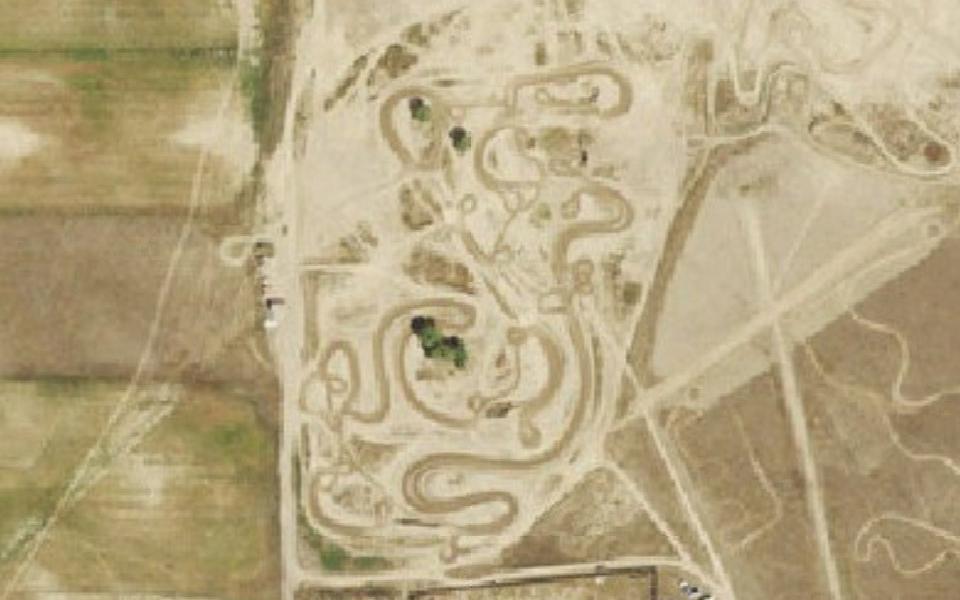 Terrain de motocross d’Aurora vu du ciel