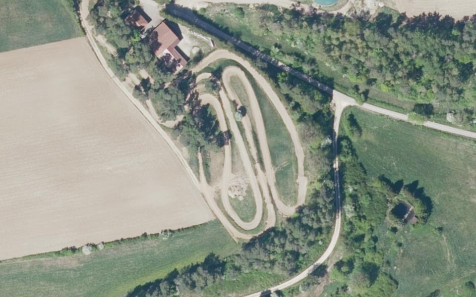 Heiligenstadt motocross track seen from above
