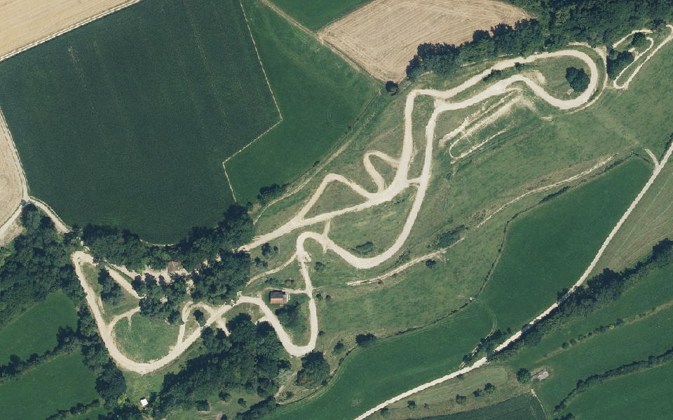 Krauchenwies motocross track seen from above