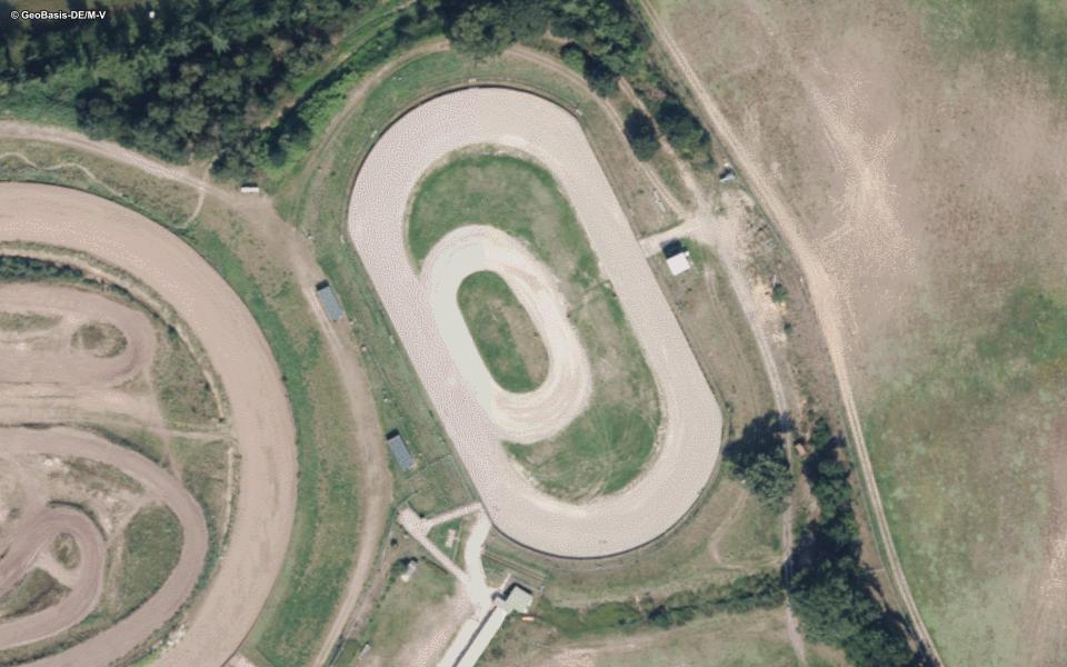 Motodrom Ludwigslust seen from above