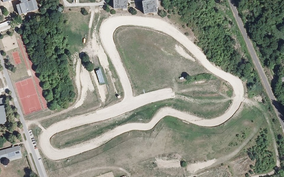 Autocross-Strecke "Auf den Seelower Höhen" seen from above