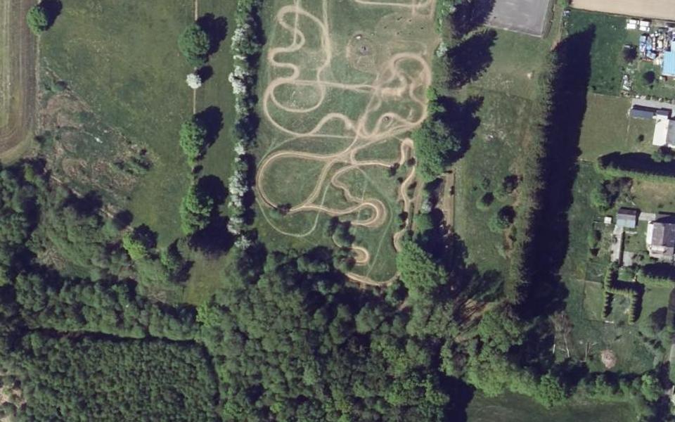 Rocroi motocross track seen from above