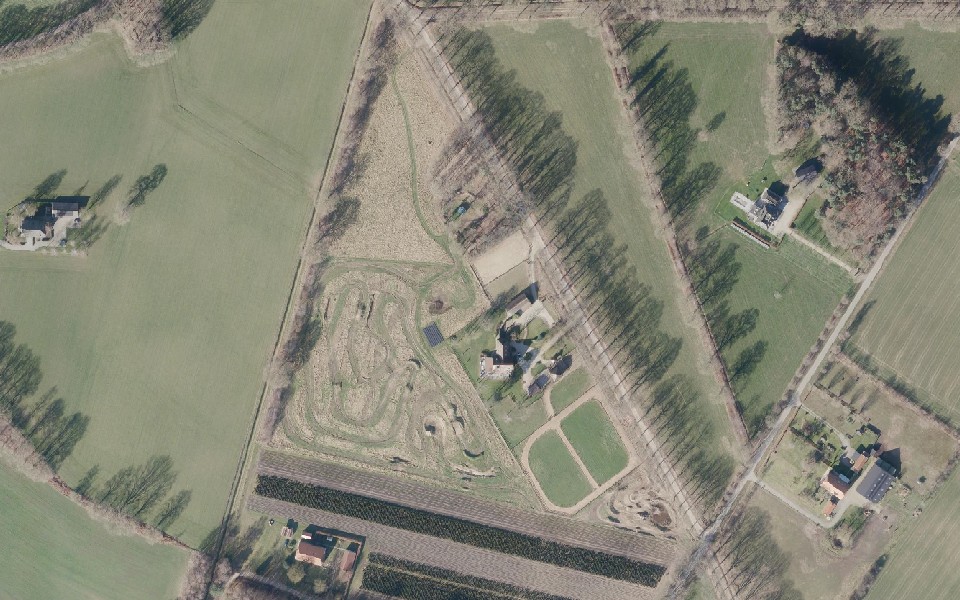 Terrain de motocross de Zelhem vu du ciel