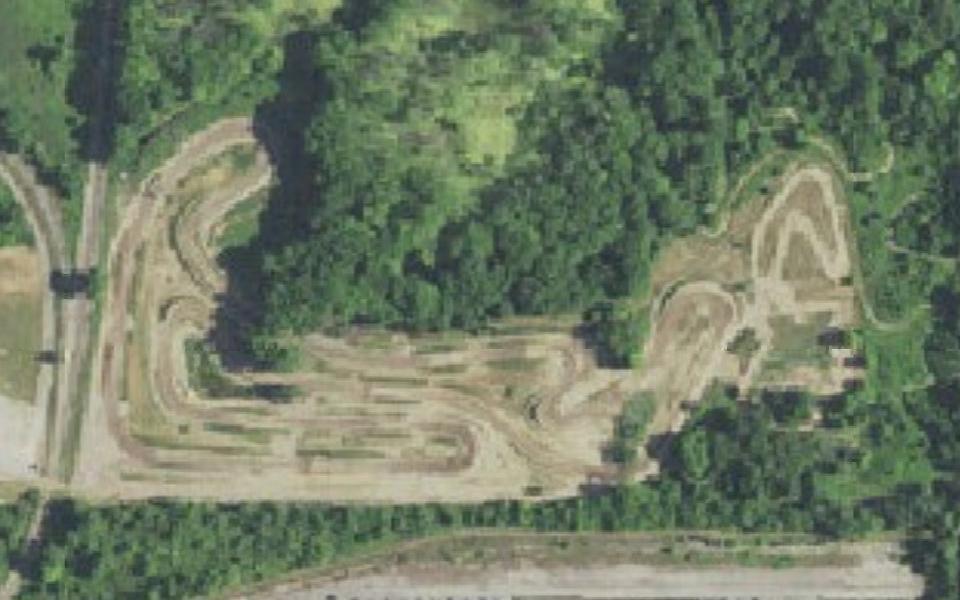 Terrain de motocross d’Eastwood vu du ciel