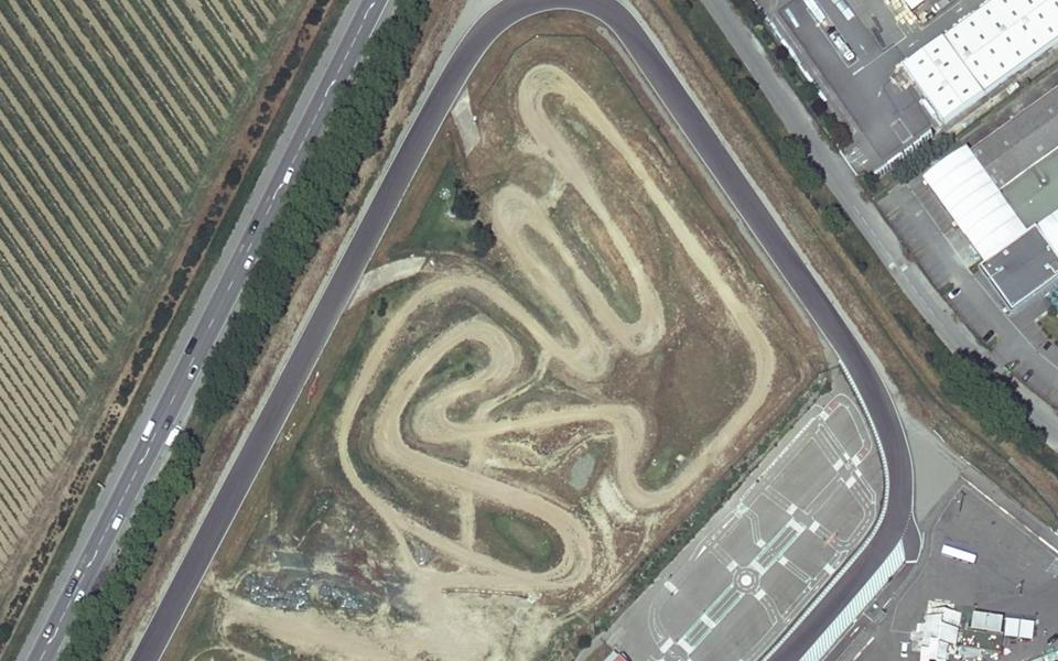 Circuit Daniel Pescheur seen from above