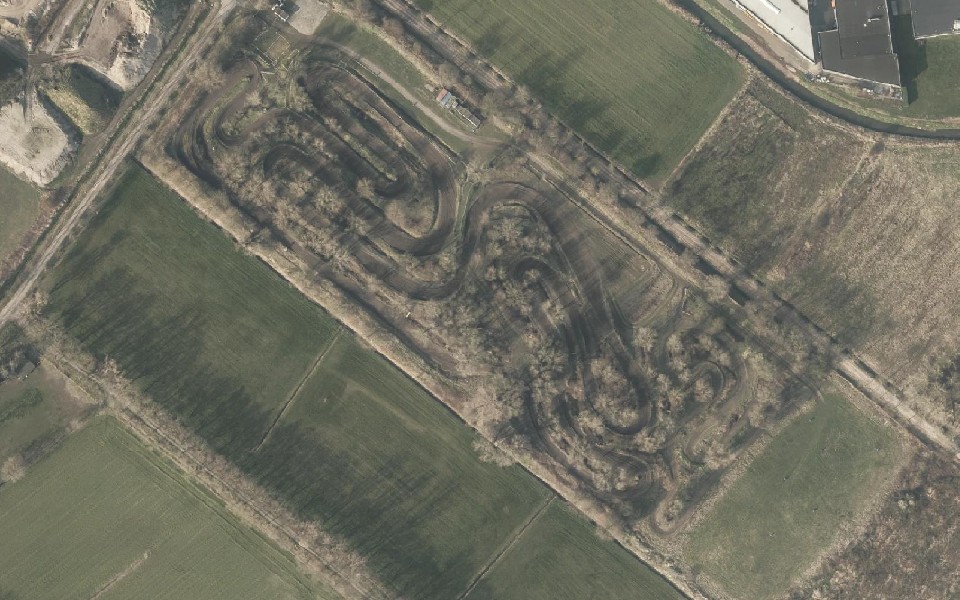 Terrain de motocross d’Helmond vu du ciel