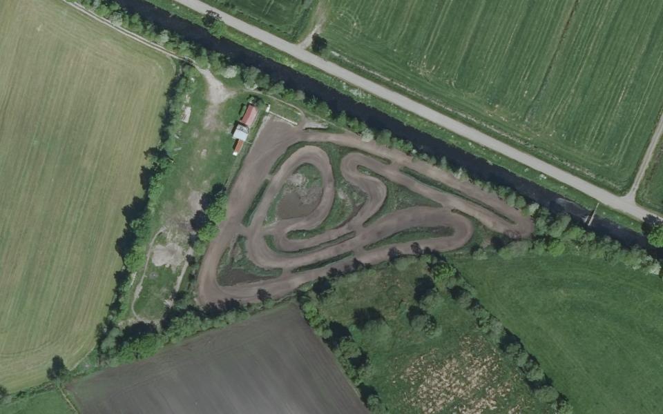 Halbemond motocross track seen from above