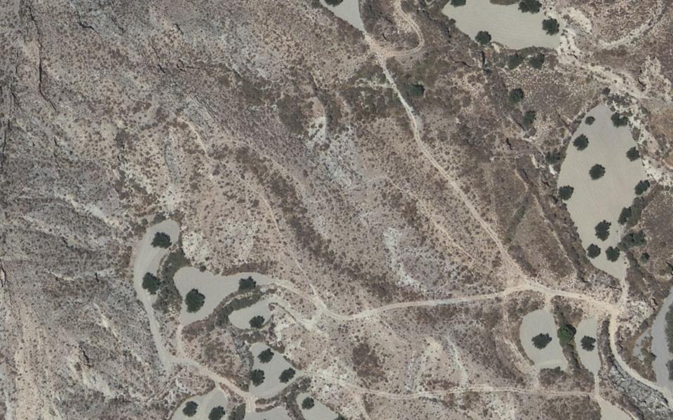 Taberno motocross track seen from above