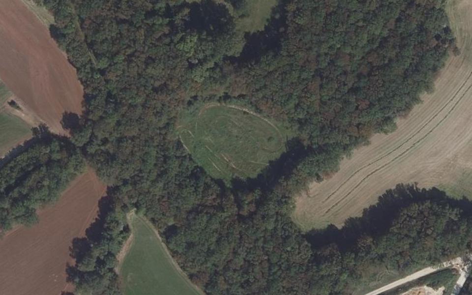 Charnay motocross track seen from above