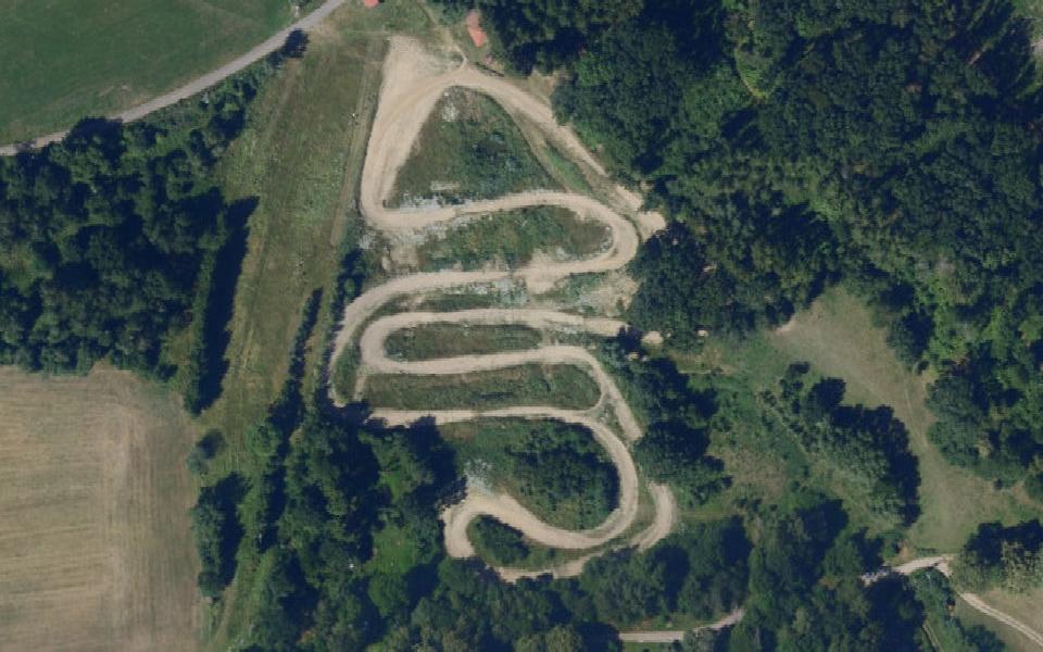 Chotebor motocross track seen from above