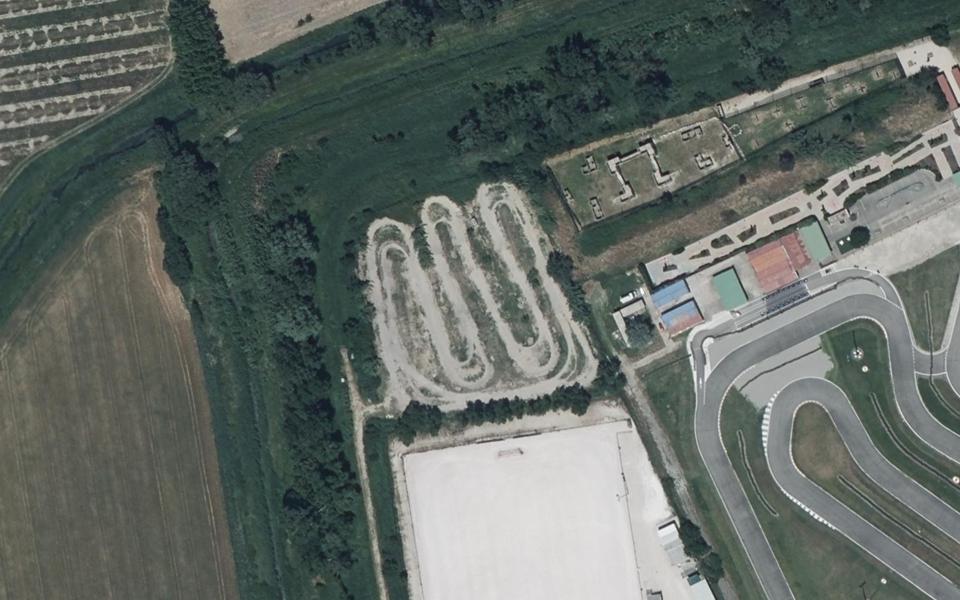 Monteux motocross track seen from above