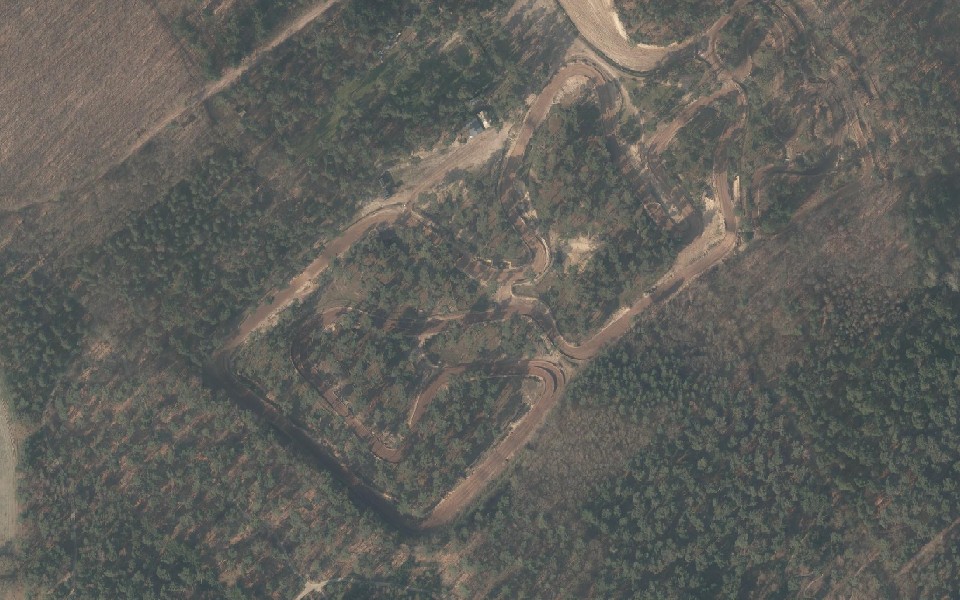 Motorcrosscircuit De Galgenberg seen from above