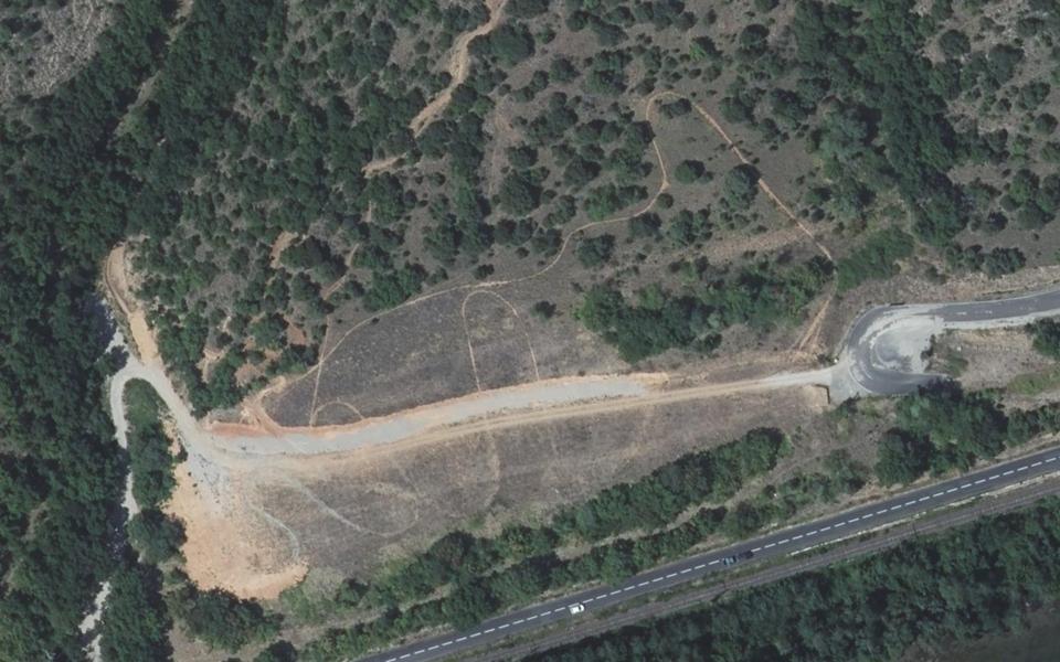 Millau motocross track seen from above