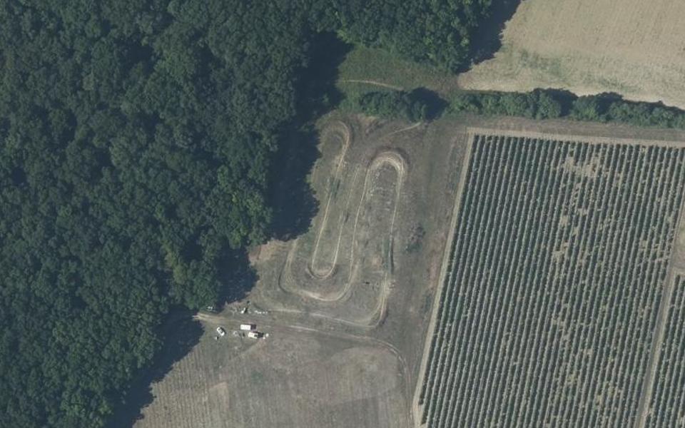 Mons motocross track seen from above