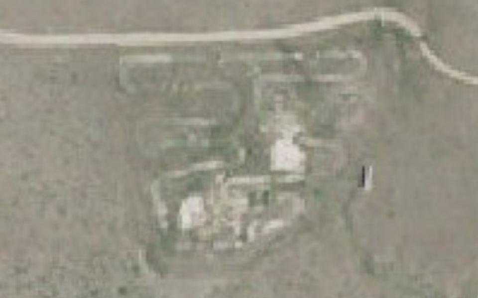 Sidney motocross track seen from above