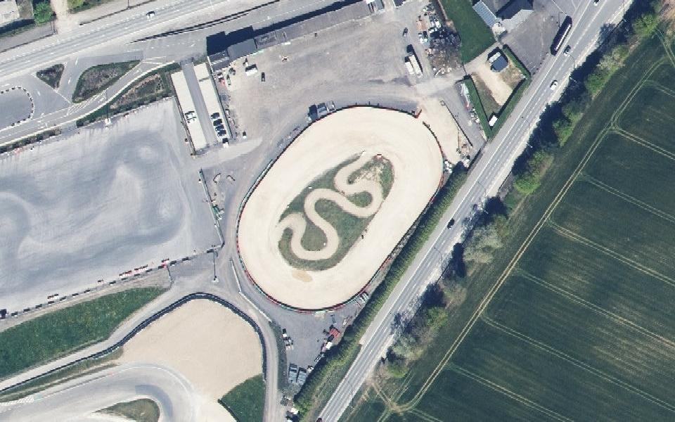 Dirt Track vu du ciel