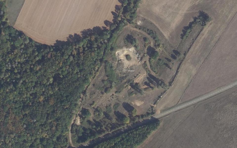 Verdonnet motocross track seen from above