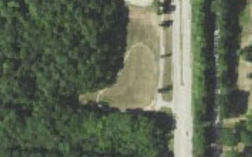 Peoria Heights motocross track seen from above
