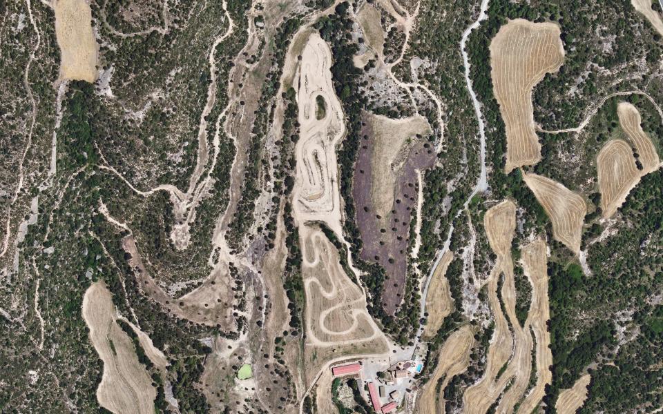 Circuit motocròs el Senglar vu du ciel