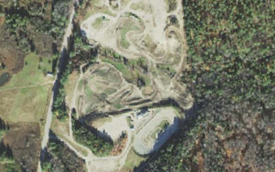 New Hampshire Motocross Park vu du ciel