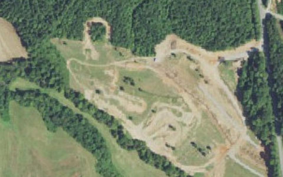 221 Motocross seen from above