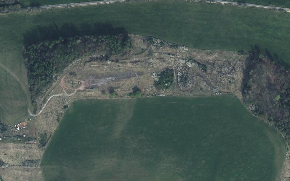 Motocrossstrecke Bedheim seen from above