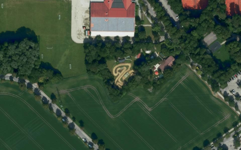 MSC Gelände seen from above