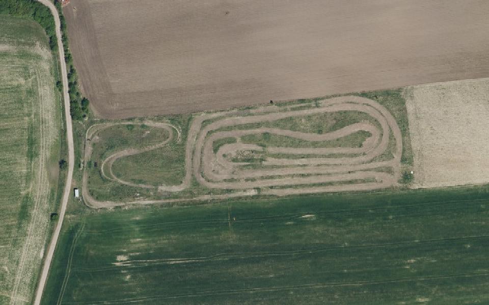 Byst' motocross track seen from above