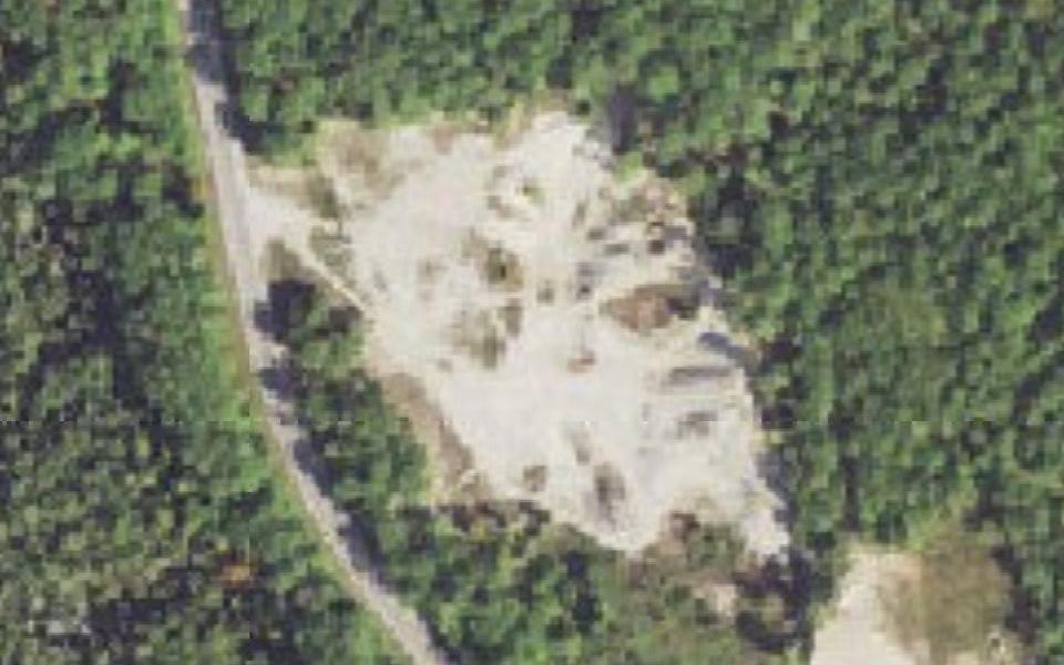Cheboygan motocross track seen from above