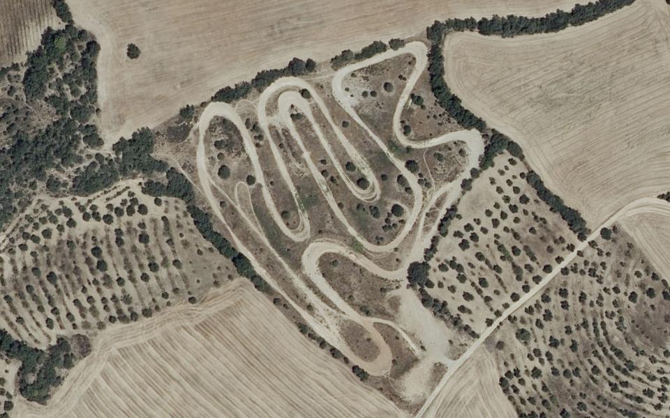 Terrain de motocross de Castillazuelo vu du ciel