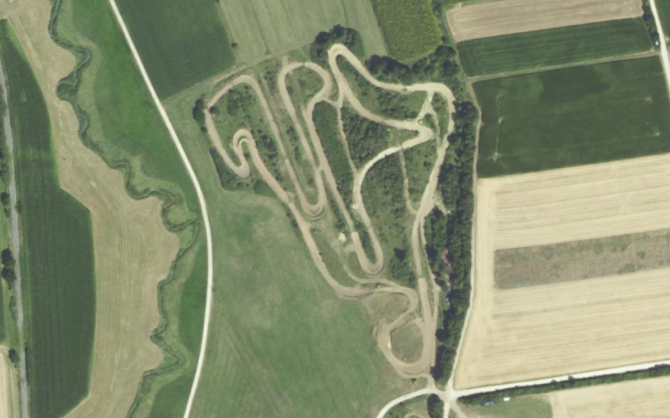 Terrain de motocross de Marktoffingen vu du ciel