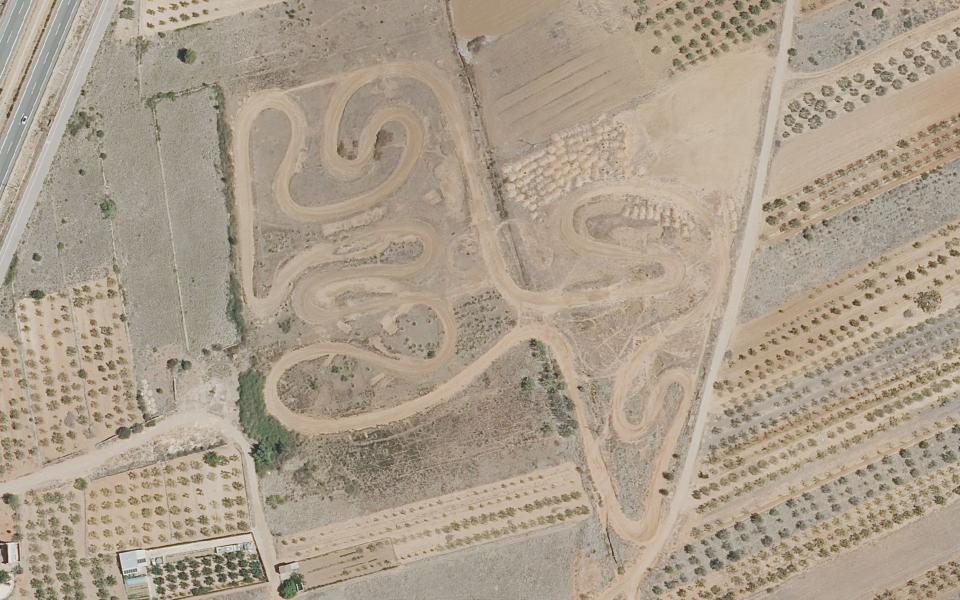 Circuito Pou la Blanca vu du ciel