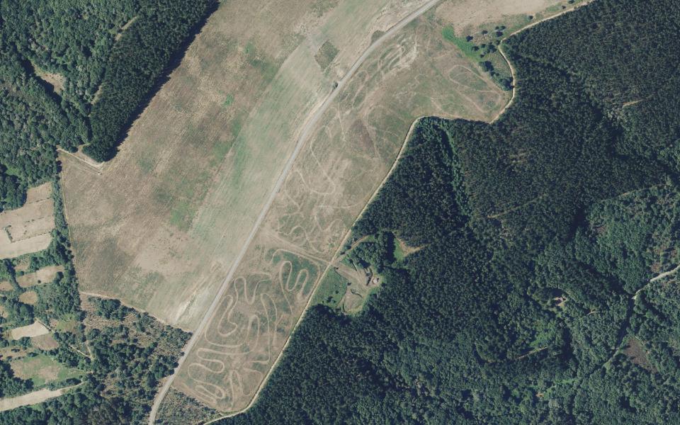 Panton motocross track seen from above
