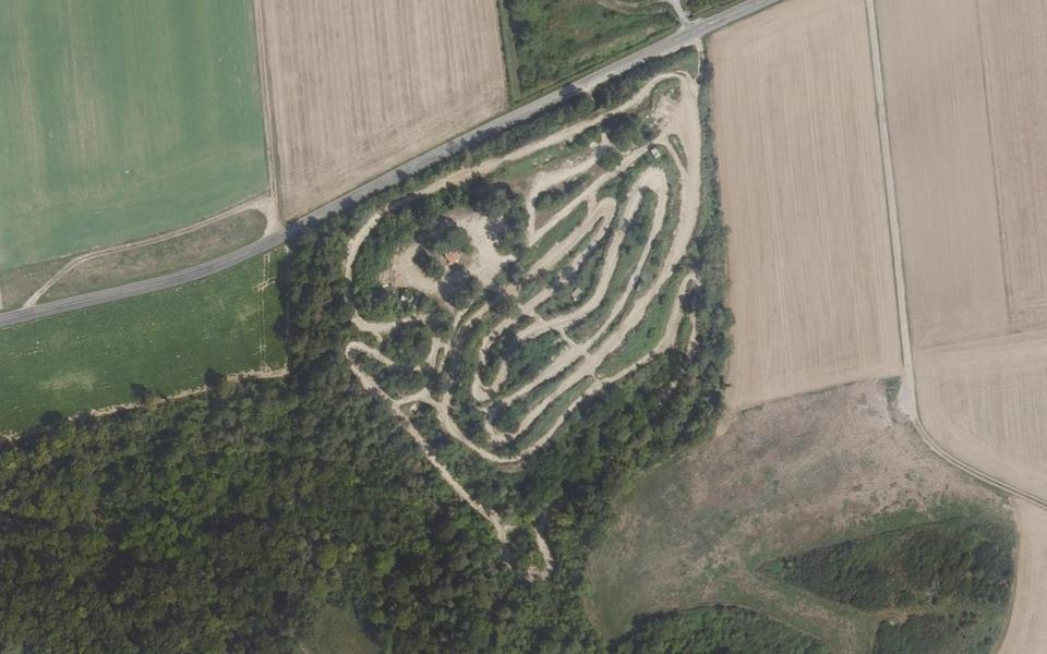 Terrain de motocross de Chevrainvilliers vu du ciel