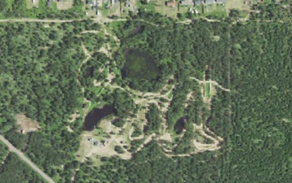 Private Motocross Track seen from above
