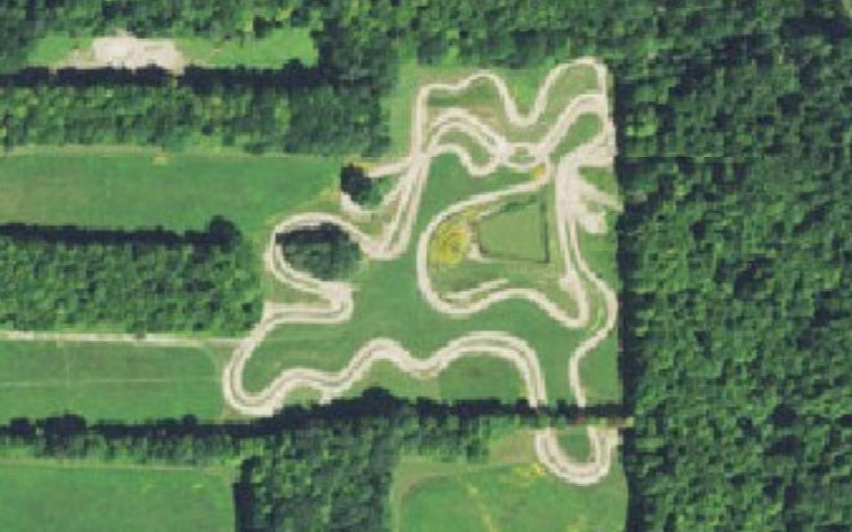 Geneva motocross track seen from above