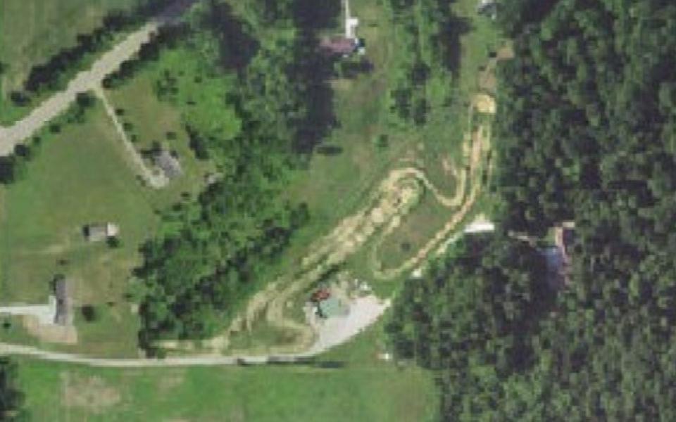 Terrain de motocross d’Edwardsburg vu du ciel