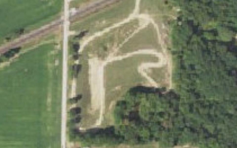 Terrain de motocross de Casey vu du ciel