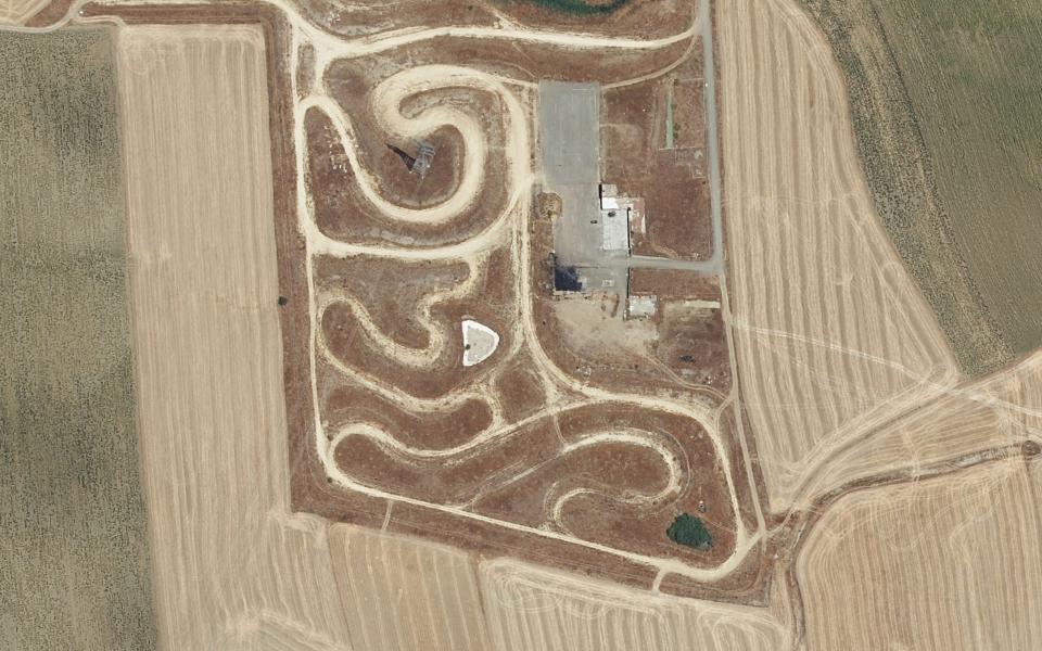 Gerena motocross track seen from above