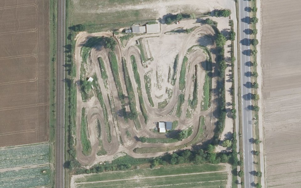 Frankenthal motocross track seen from above